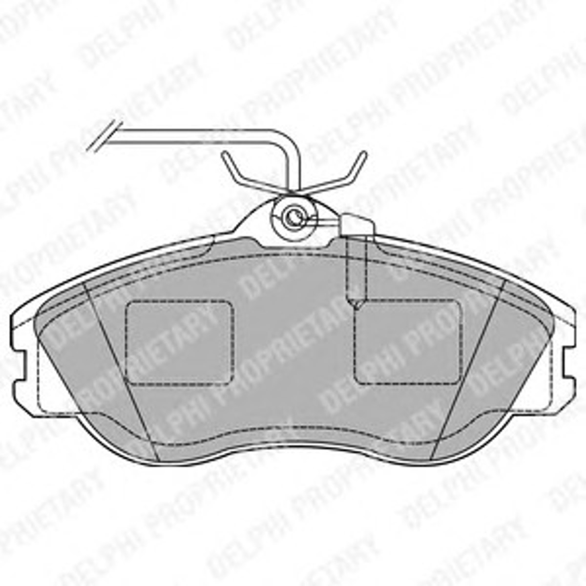 LP1454 DELPHI Колодки тормозные дисковые