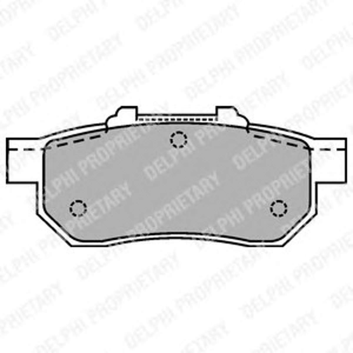 LP1456 DELPHI Колодки тормозные дисковые