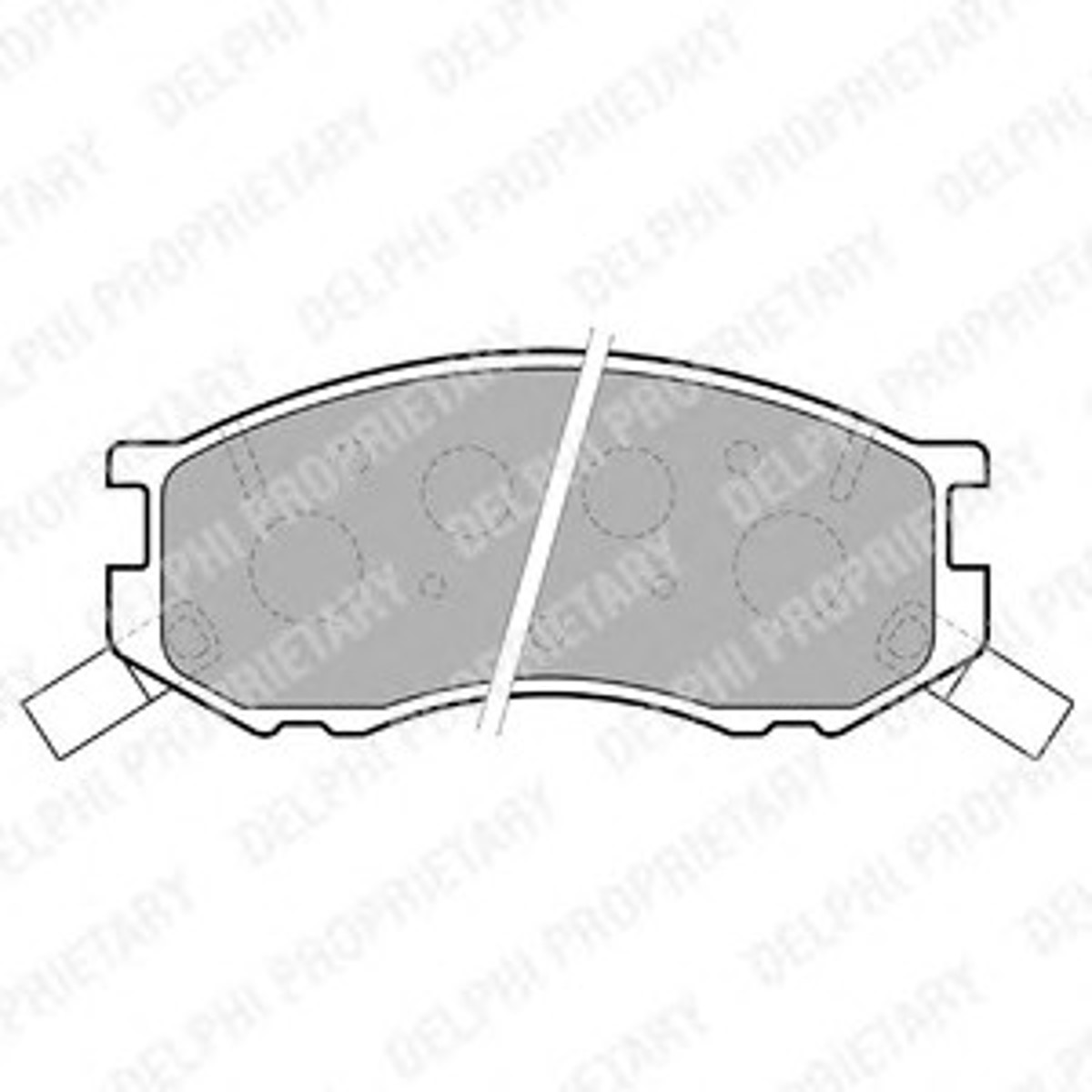 Колодки тормозные дисковые DELPHI LP1461