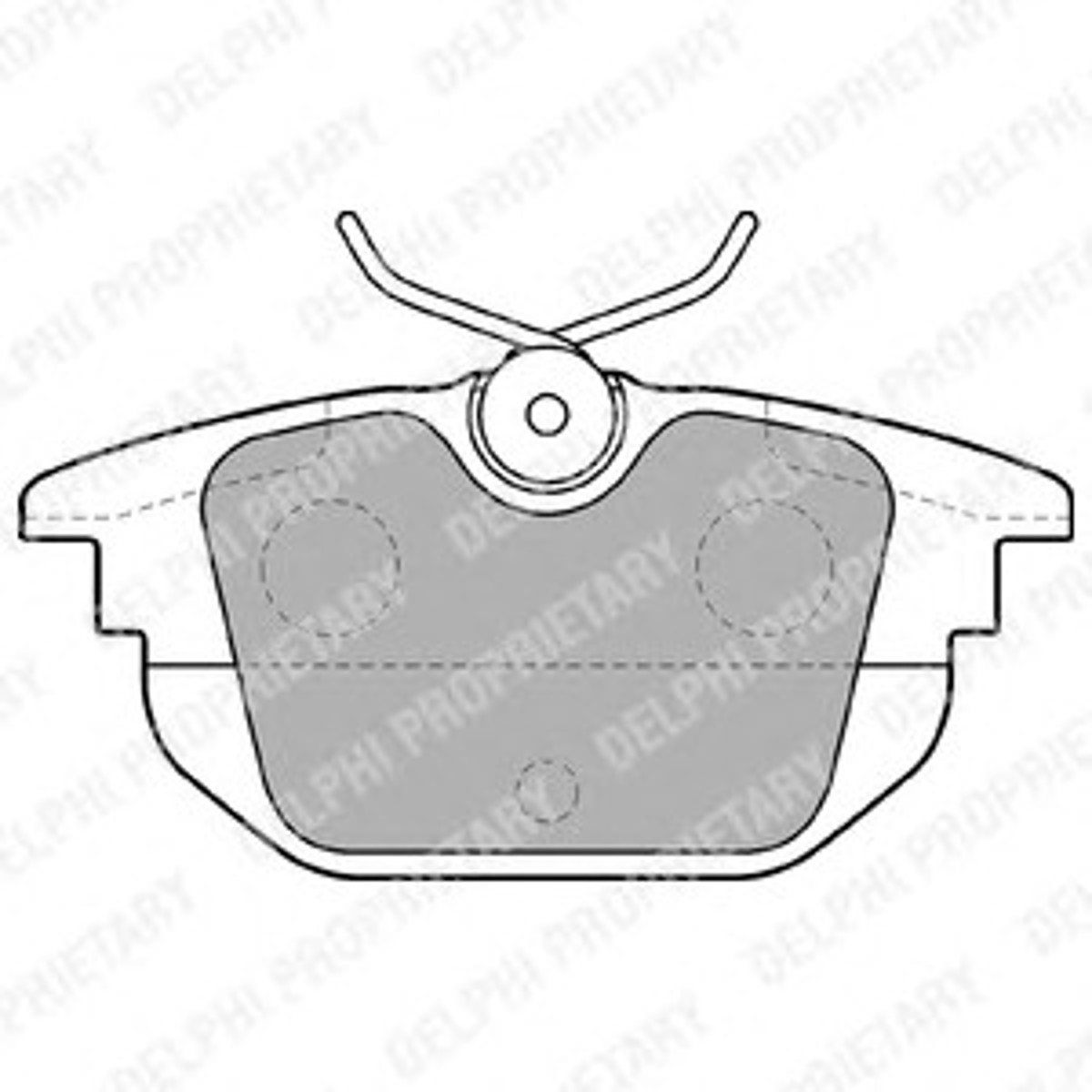 LP1472 DELPHI Комплект тормозных колодок, дисковый тормоз