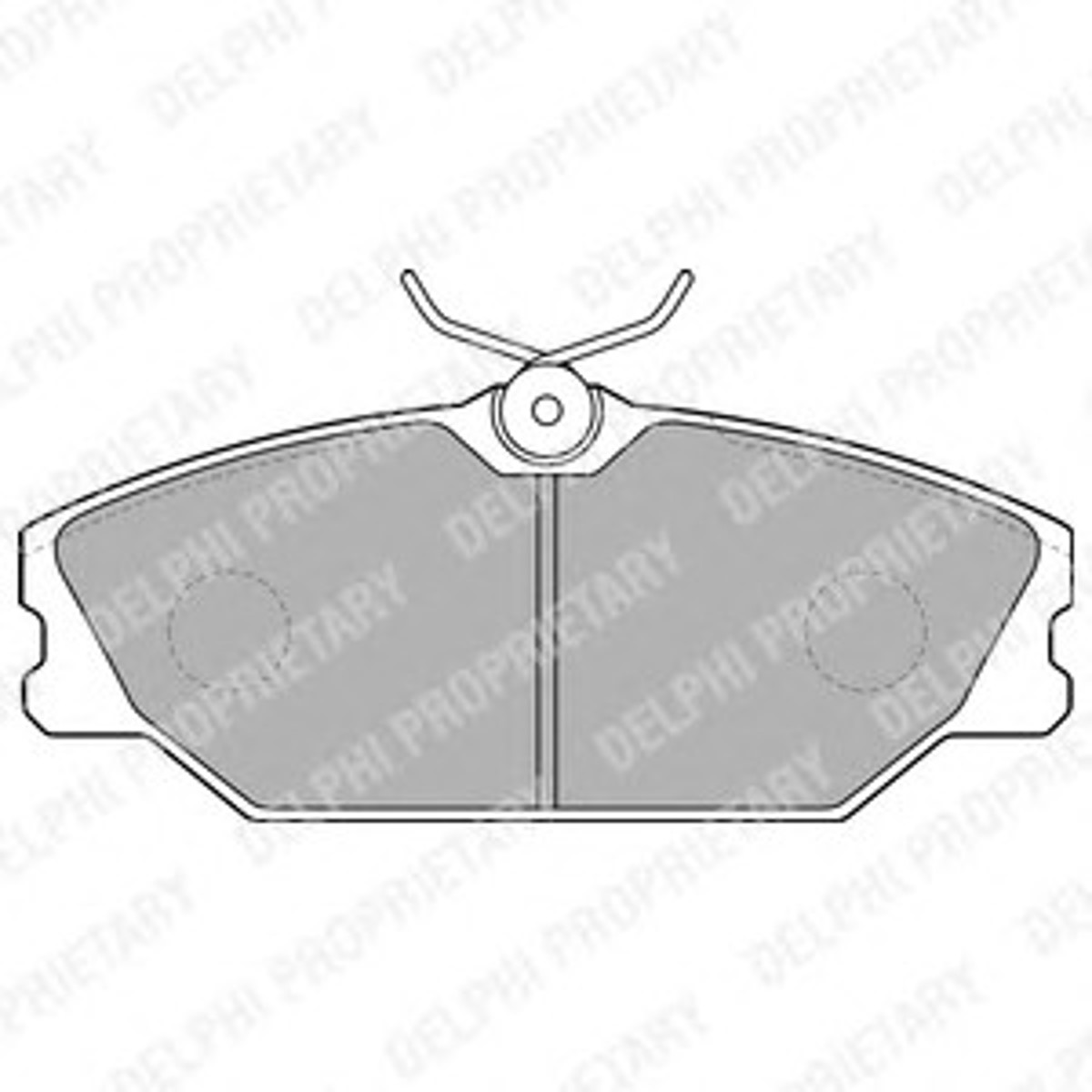 LP1524 DELPHI Колодки тормозные дисковые