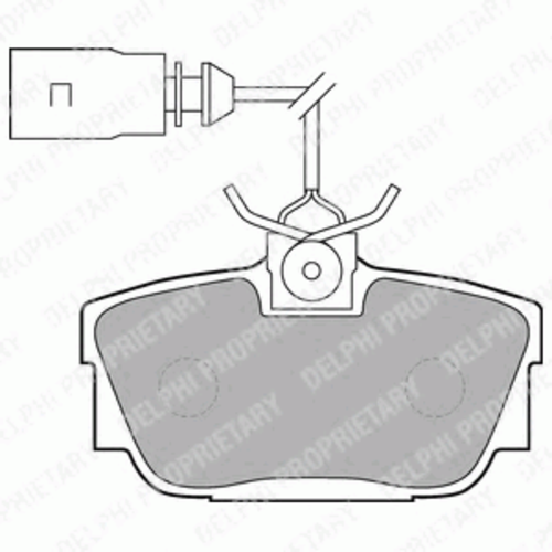 LP1541 DELPHI Тормозные колодки