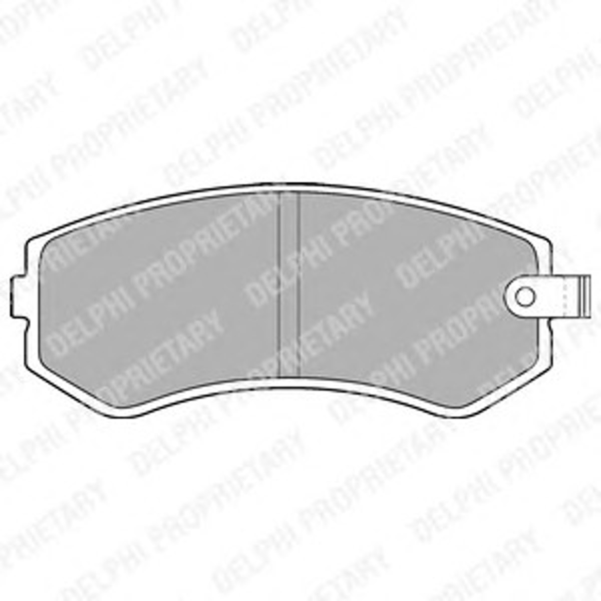 LP1544 DELPHI Колодка тормозная дисковая комплект