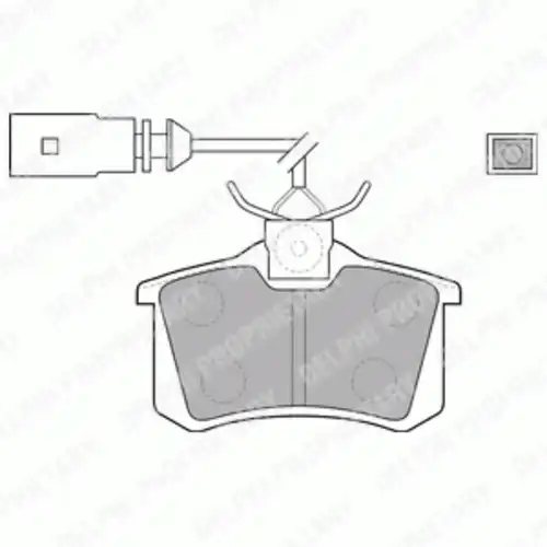 Тормозные колодки DELPHI LP1556