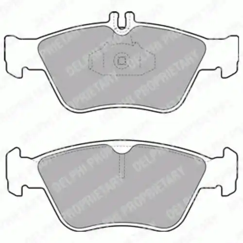 Тормозные колодки DELPHI LP1588