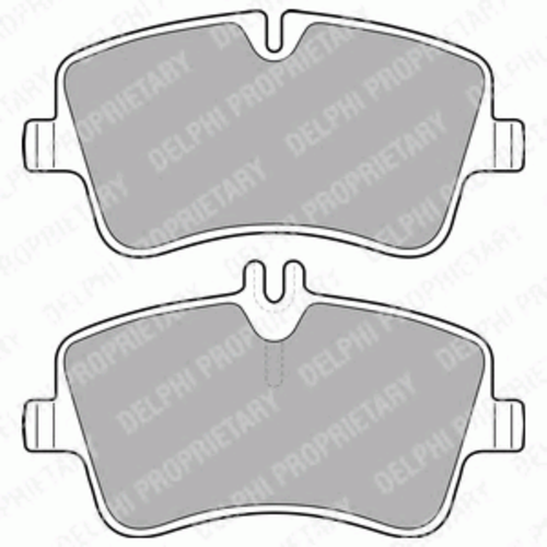 Тормозные колодки DELPHI LP1696