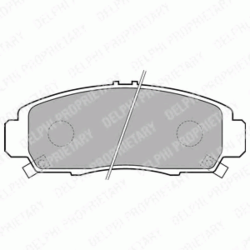 Тормозные колодки DELPHI LP1704