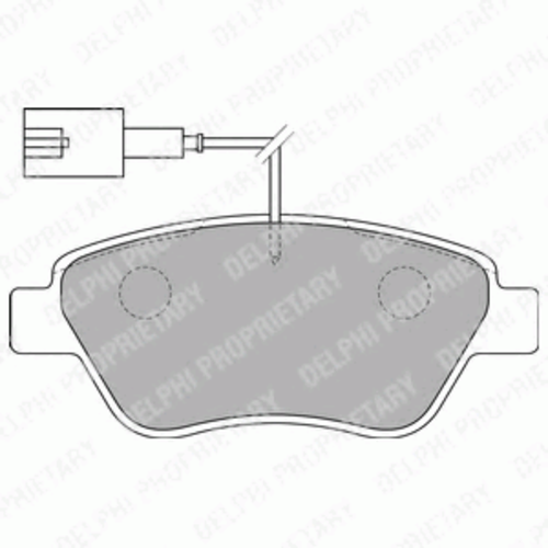 Тормозные колодки DELPHI LP1722