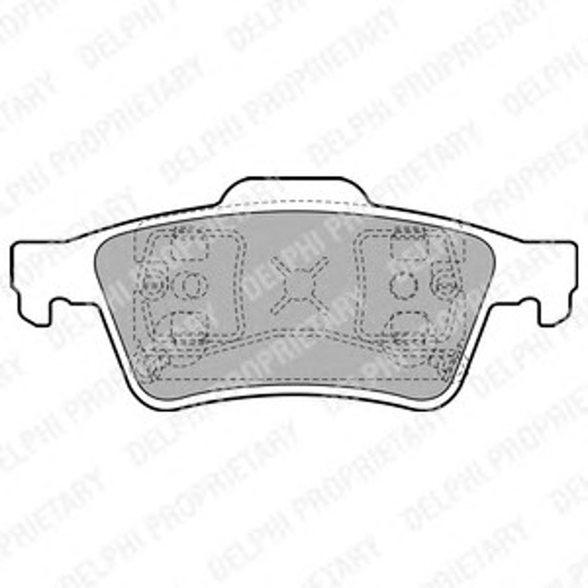 LP1726 DELPHI Колодки тормозные дисковые