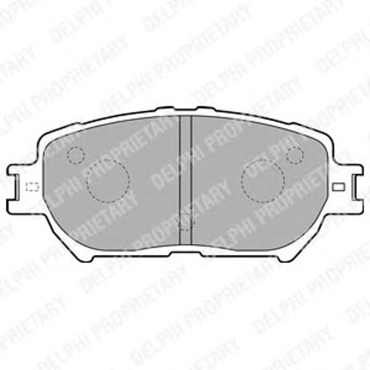 LP1738 DELPHI Колодки тормозные дисковые