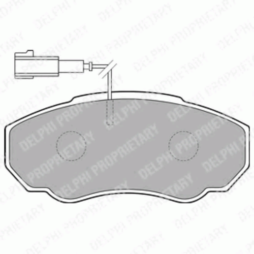 LP1750 DELPHI Тормозные колодки