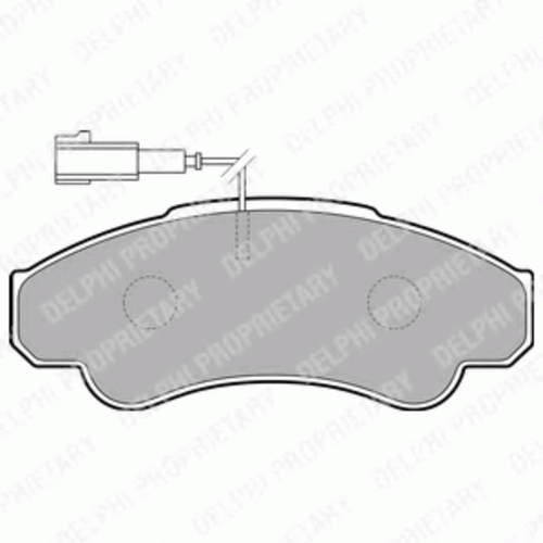 Тормозные колодки DELPHI LP1751