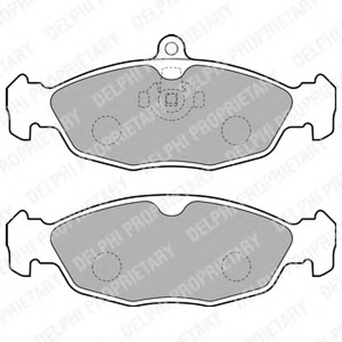 LP1755 DELPHI Колодки тормозные дисковые