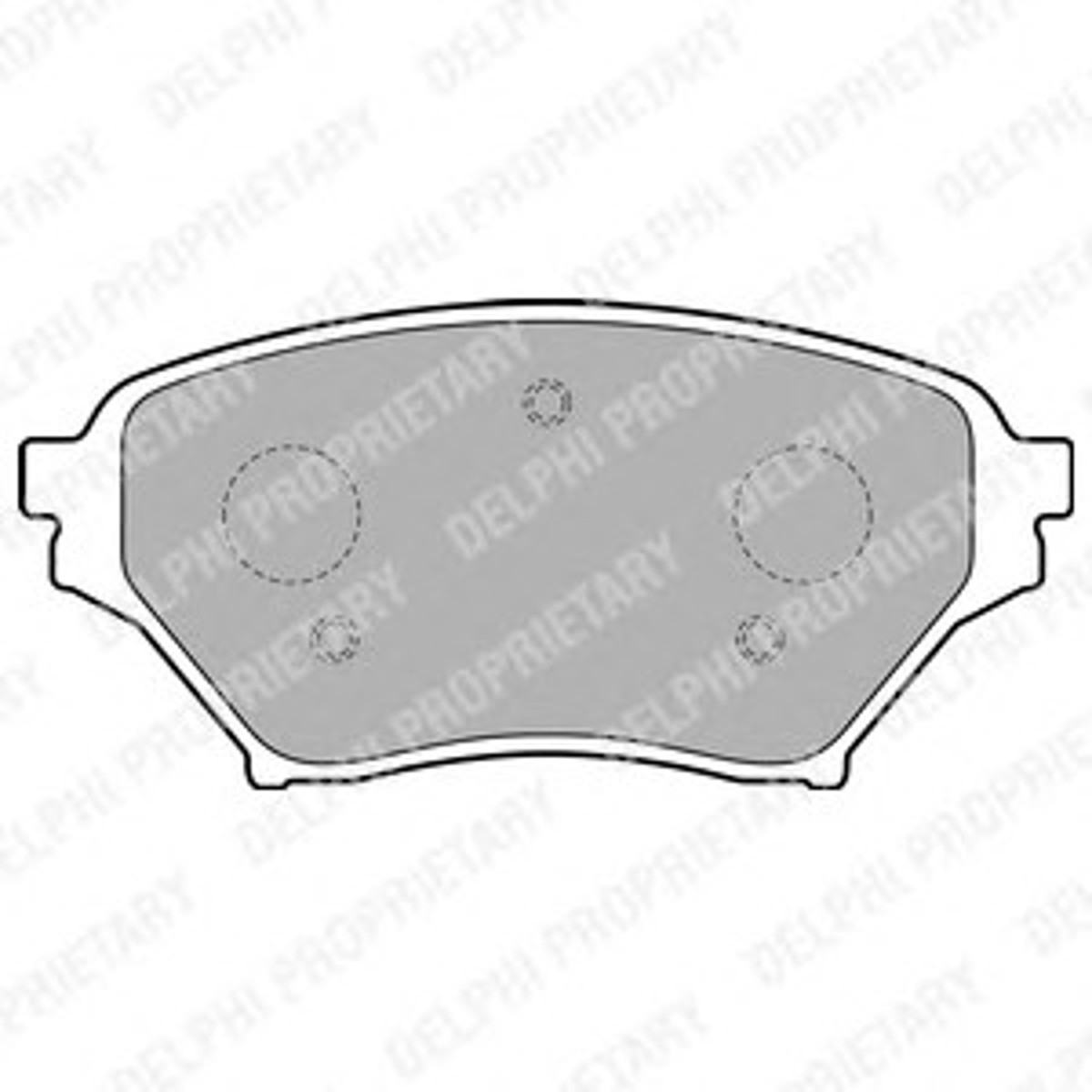 Колодки тормозные дисковые DELPHI LP1761