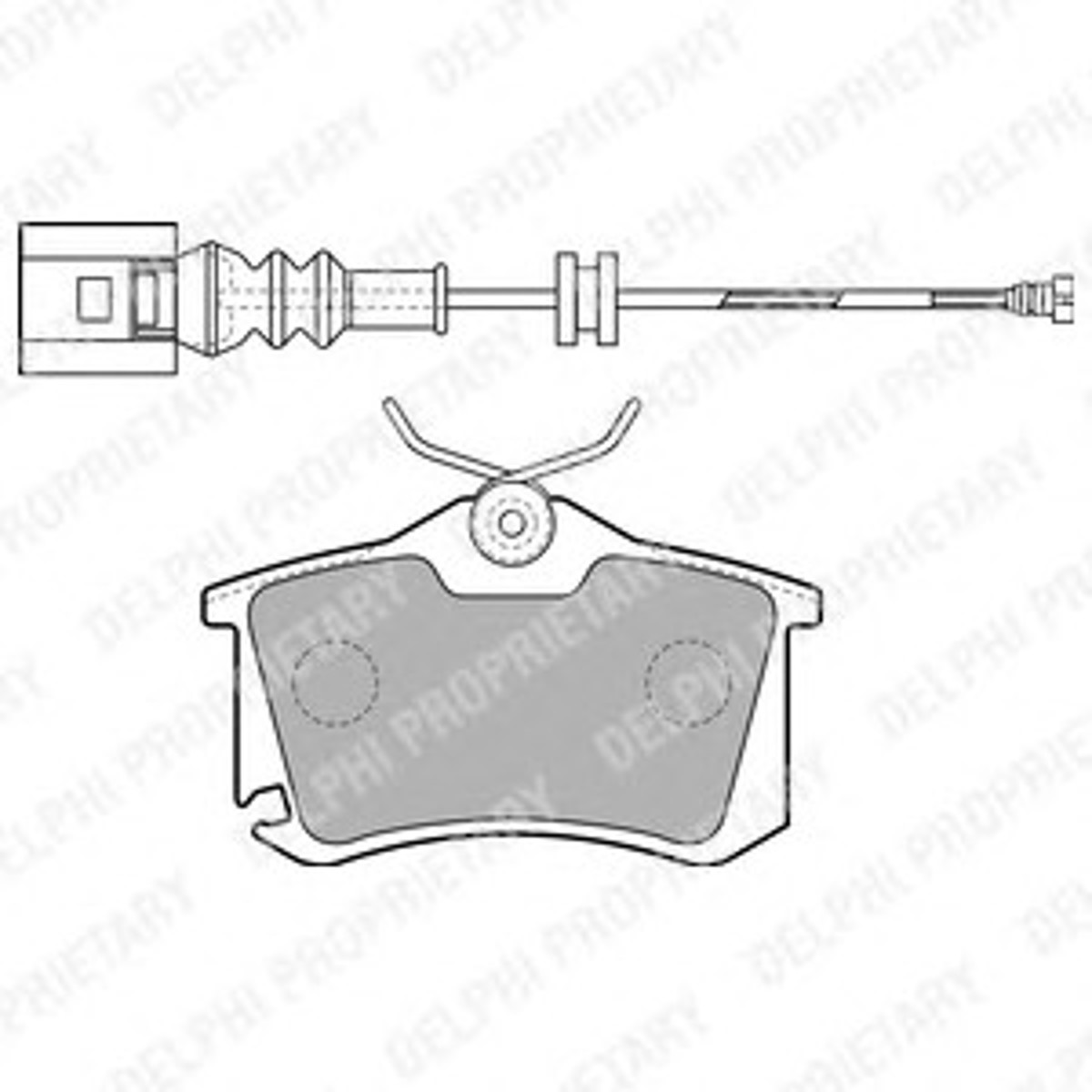 LP1815 DELPHI Колодки тормозные дисковые