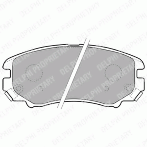 LP1902 DELPHI Тормозные колодки