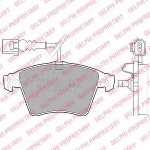 LP1913 DELPHI Тормозные колодки