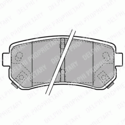 колодки дисковые задние DELPHI LP1952