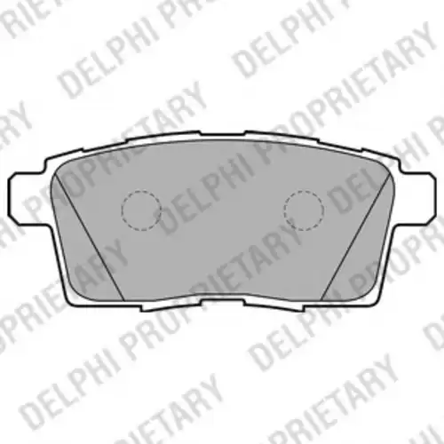 LP2052 DELPHI Тормозные колодки