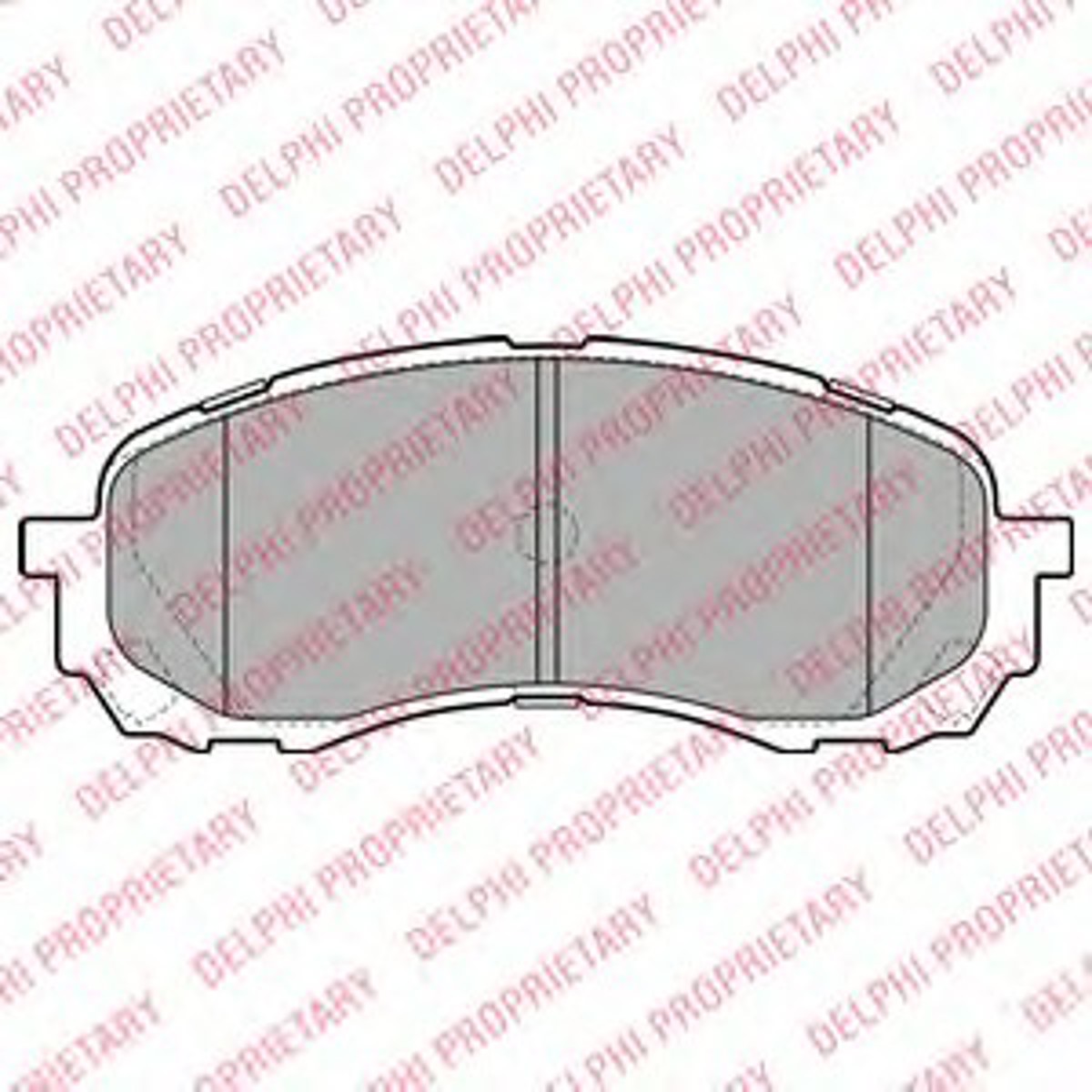 Колодки тормозные дисковые DELPHI LP2128