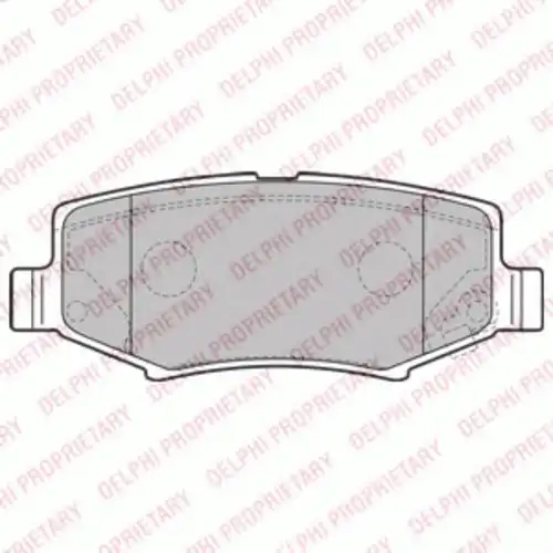 Тормозные колодки DELPHI LP2172
