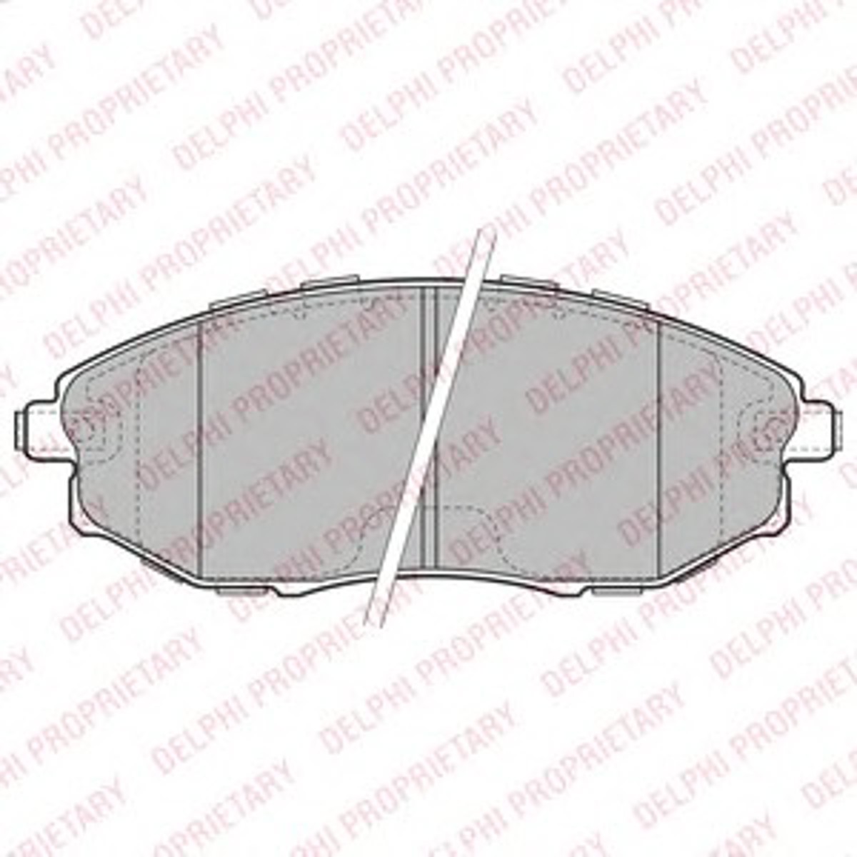 Колодки тормозные дисковые DELPHI LP2183