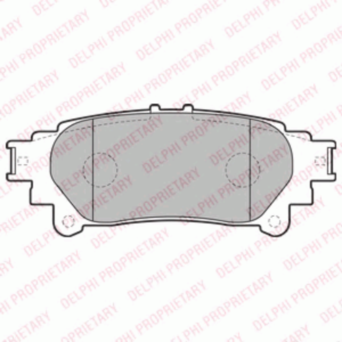 LP2196 DELPHI Тормозные колодки