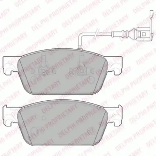 LP2199 DELPHI Тормозные колодки