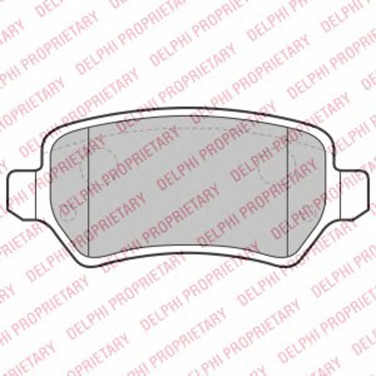 Комплект тормозных колодок дисковый тормоз DELPHI LP2209
