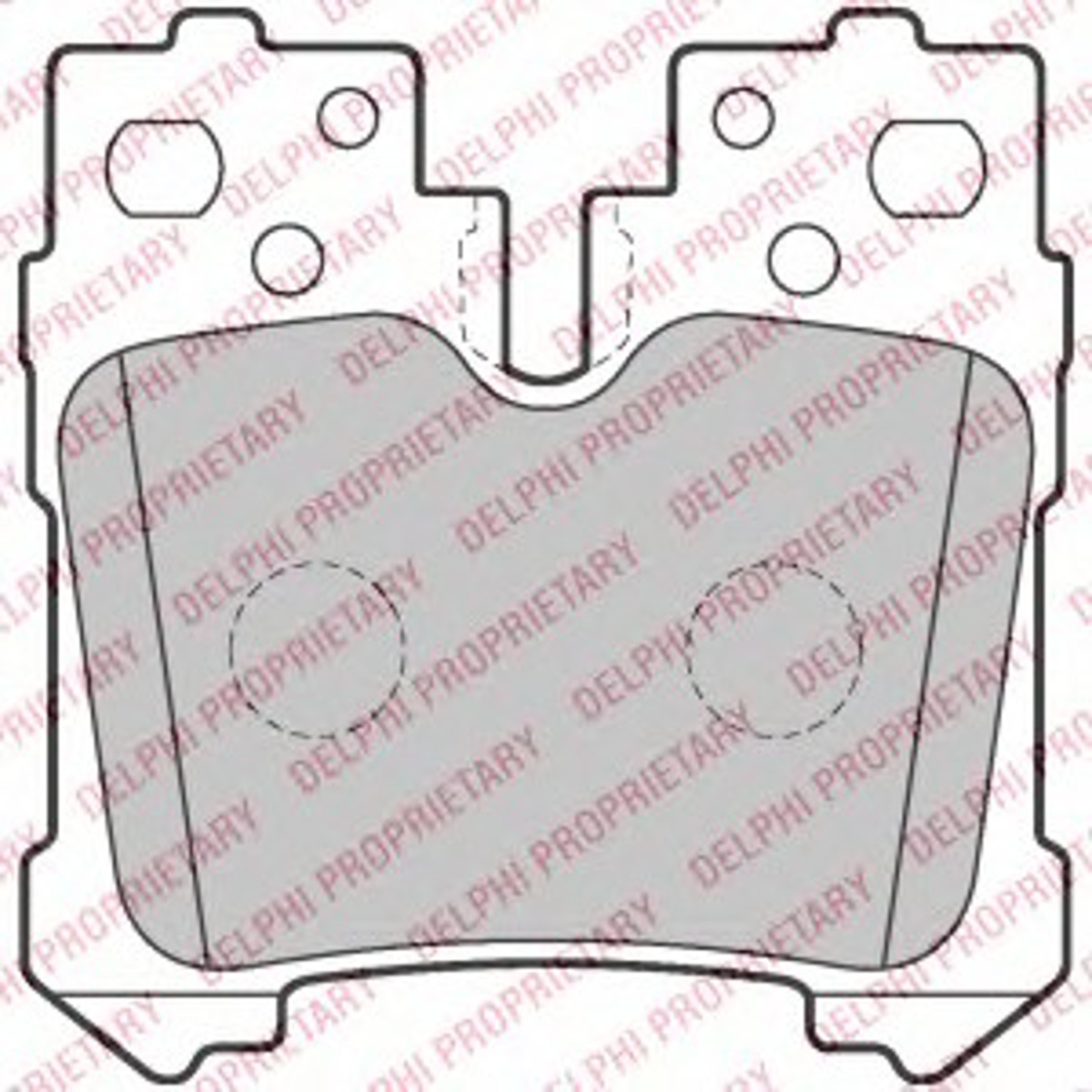 LP2214 DELPHI Колодки тормозные дисковые