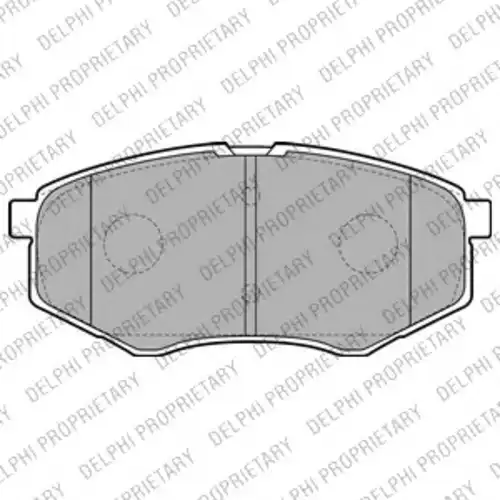 LP2227 DELPHI Тормозные колодки