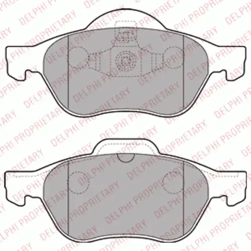 Тормозные колодки DELPHI LP2252