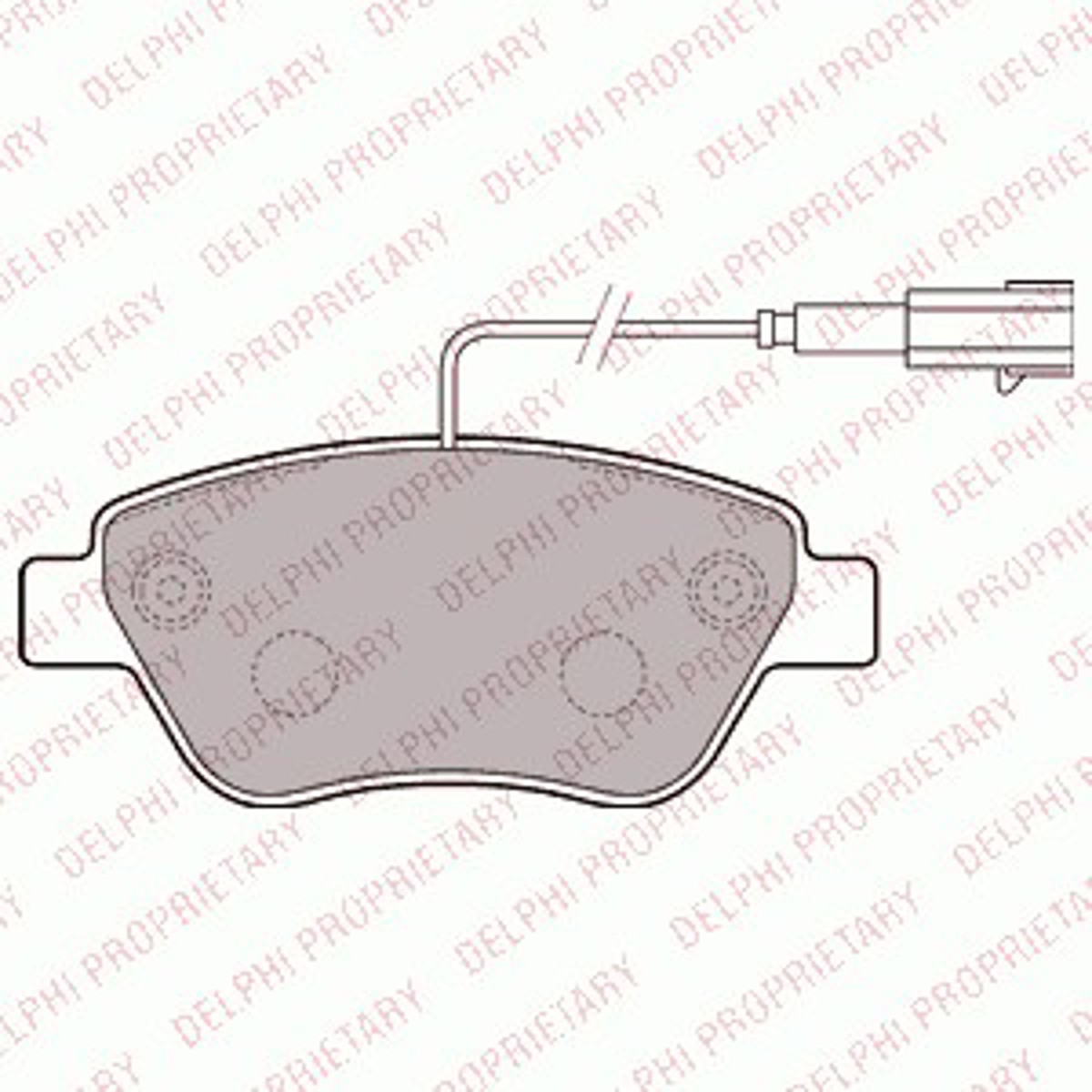 Колодки тормозные дисковые DELPHI LP2276
