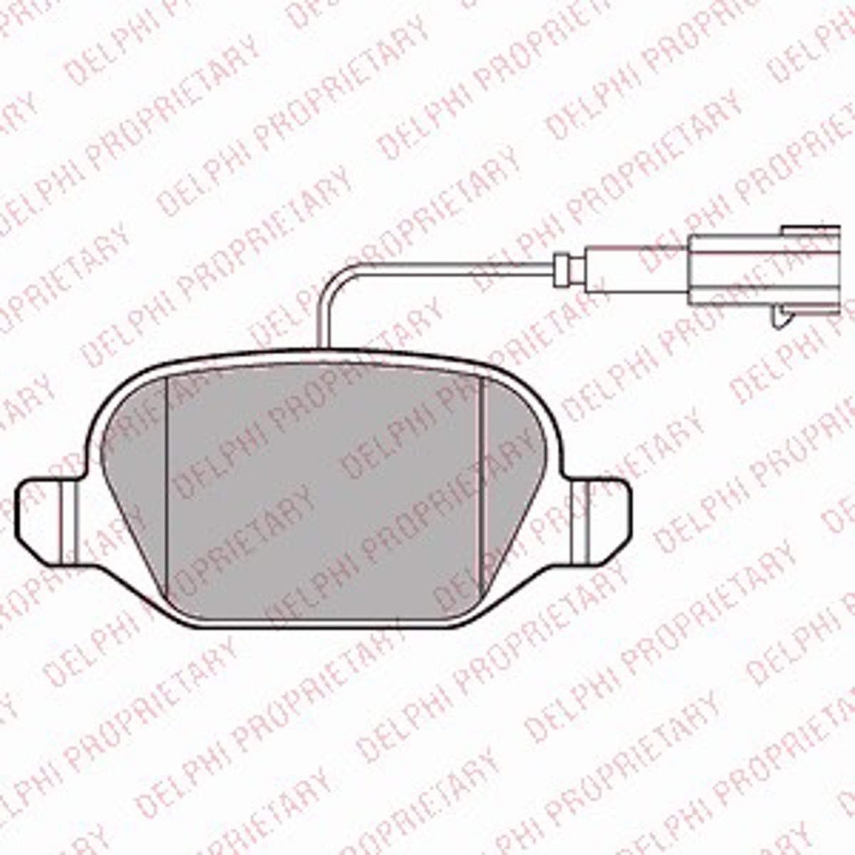 LP2302 DELPHI Колодки тормозные дисковые