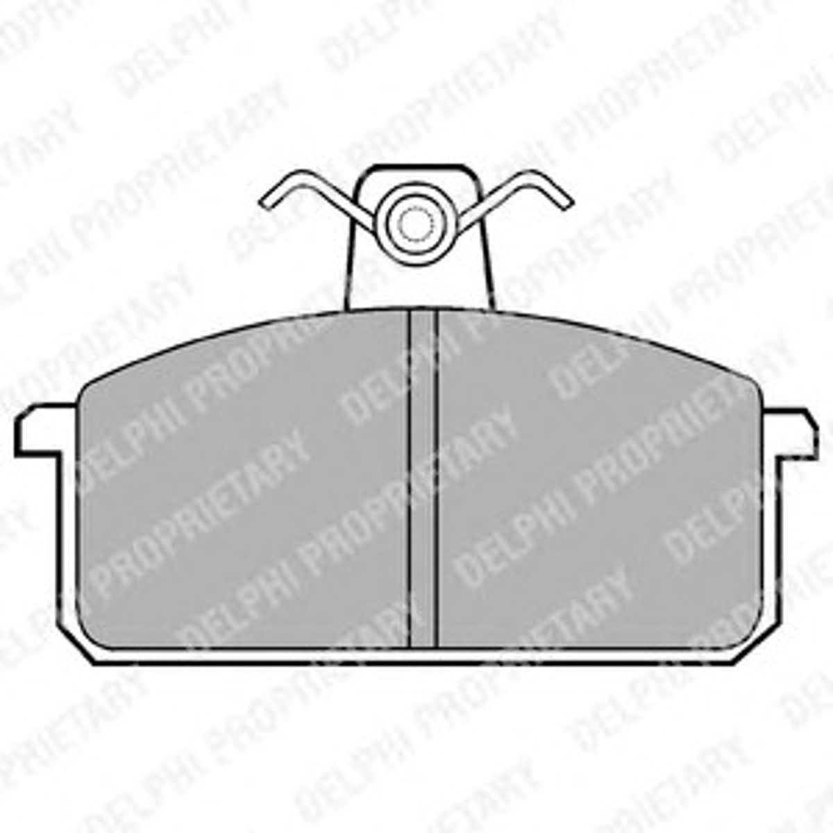 Колодки тормозные дисковые DELPHI LP305