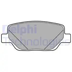 Lp3290 комплект задних тормозных колодок DELPHI LP3290