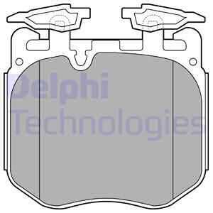 Колодки тормозные передние DELPHI LP3304
