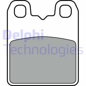 Колодки тормозные дисковые комплект DELPHI LP3382