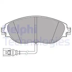 Колодки тормозные дисковые комплект DELPHI LP3389