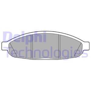 Колодки тормозные дисковые комплект DELPHI LP3555