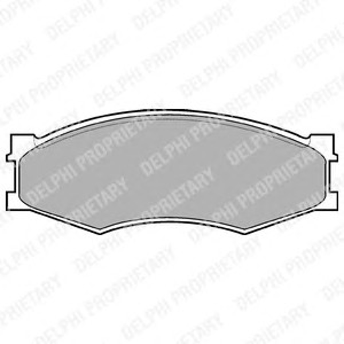 Колодки тормозные дисковые DELPHI LP358