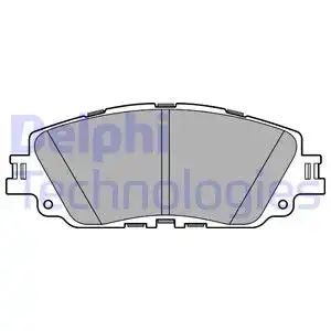 Тормозные колодки дисковые DELPHI LP3596