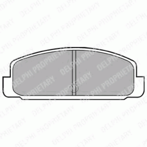 Тормозные колодки DELPHI LP401