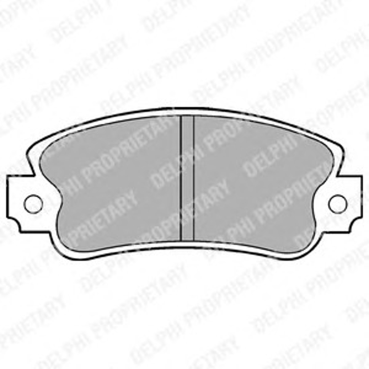 LP419 DELPHI Колодки тормозные дисковые