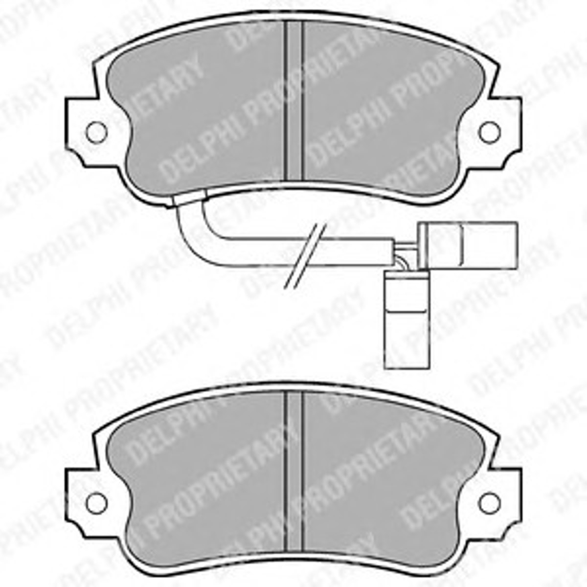 LP433 DELPHI Колодки тормозные дисковые