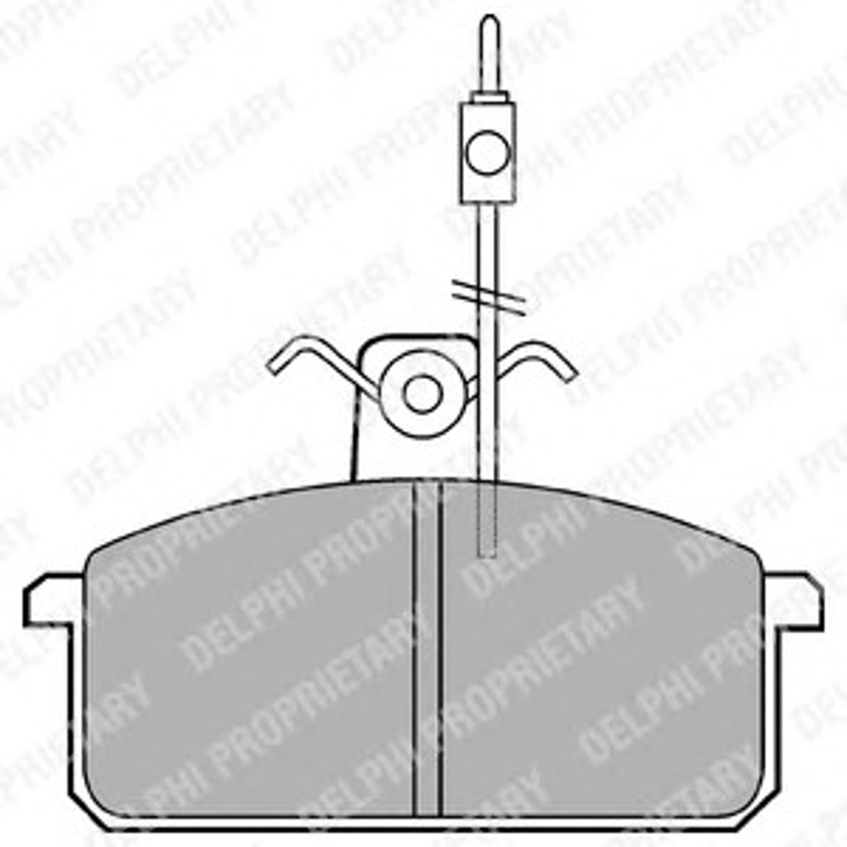 LP436 DELPHI Колодки тормозные дисковые