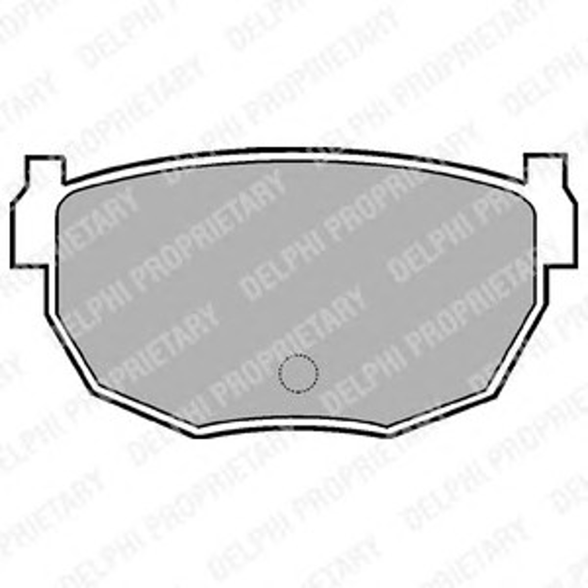 Комплект тормозных колодок дисковый тормоз DELPHI LP454
