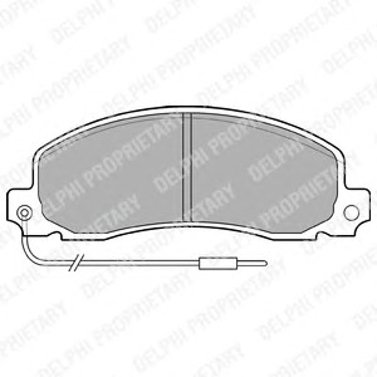 Комплект тормозных колодок дисковый тормоз DELPHI LP504
