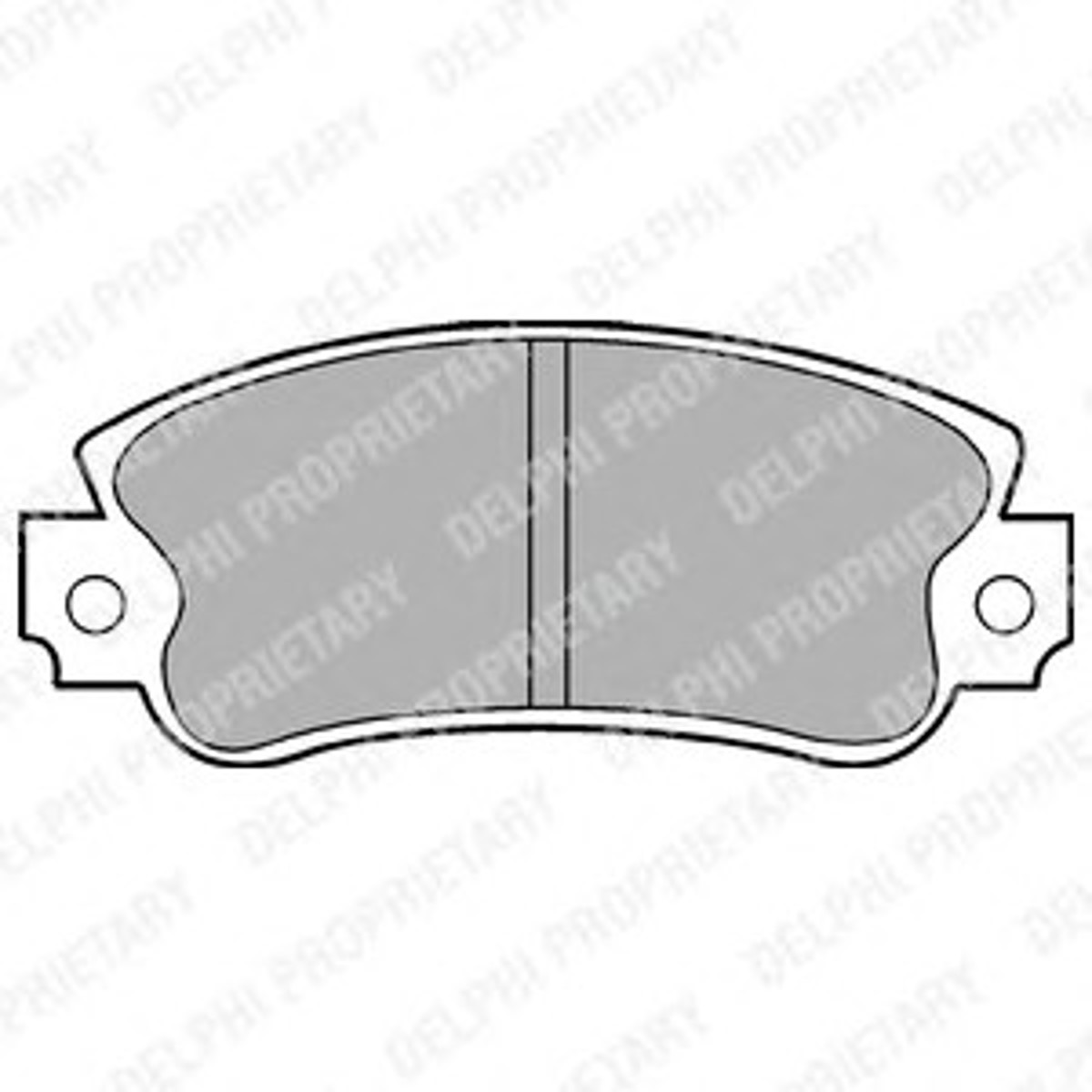 LP509 DELPHI Колодки тормозные дисковые
