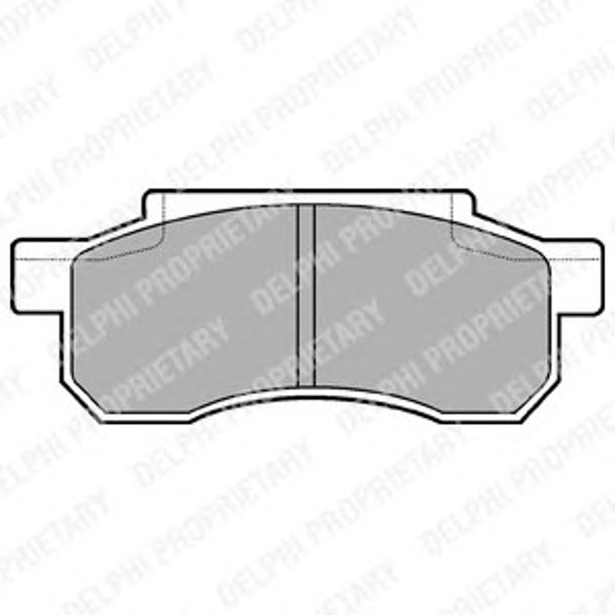 Колодки тормозные дисковые DELPHI LP526